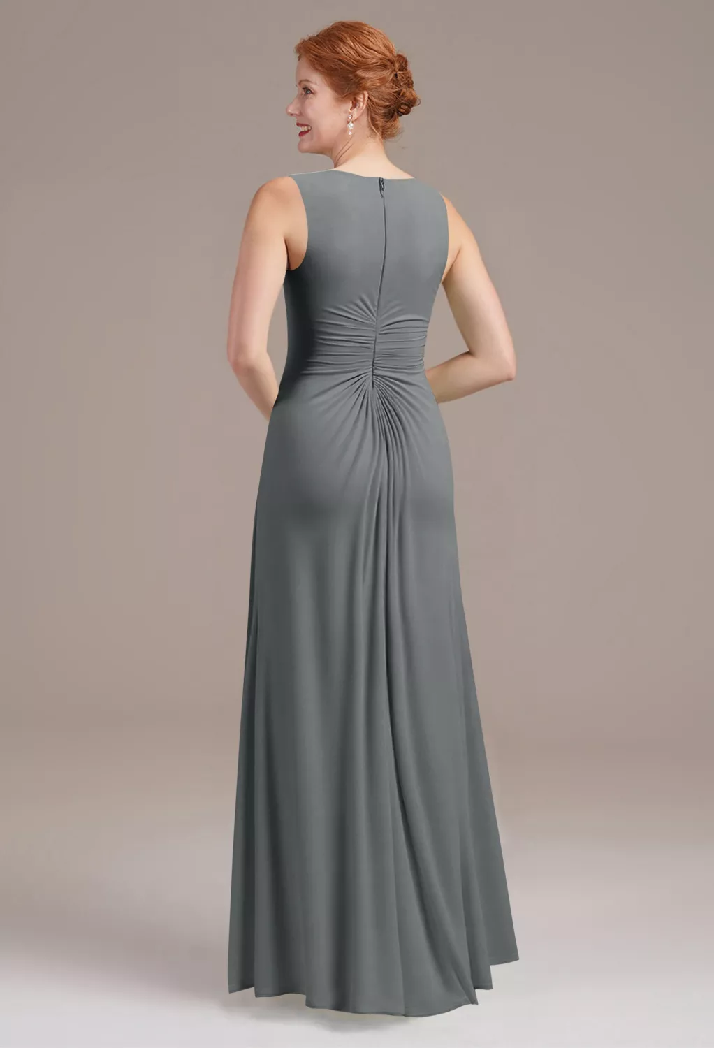 AW Melisa Steel Gray  Mother of the Bride Dresses