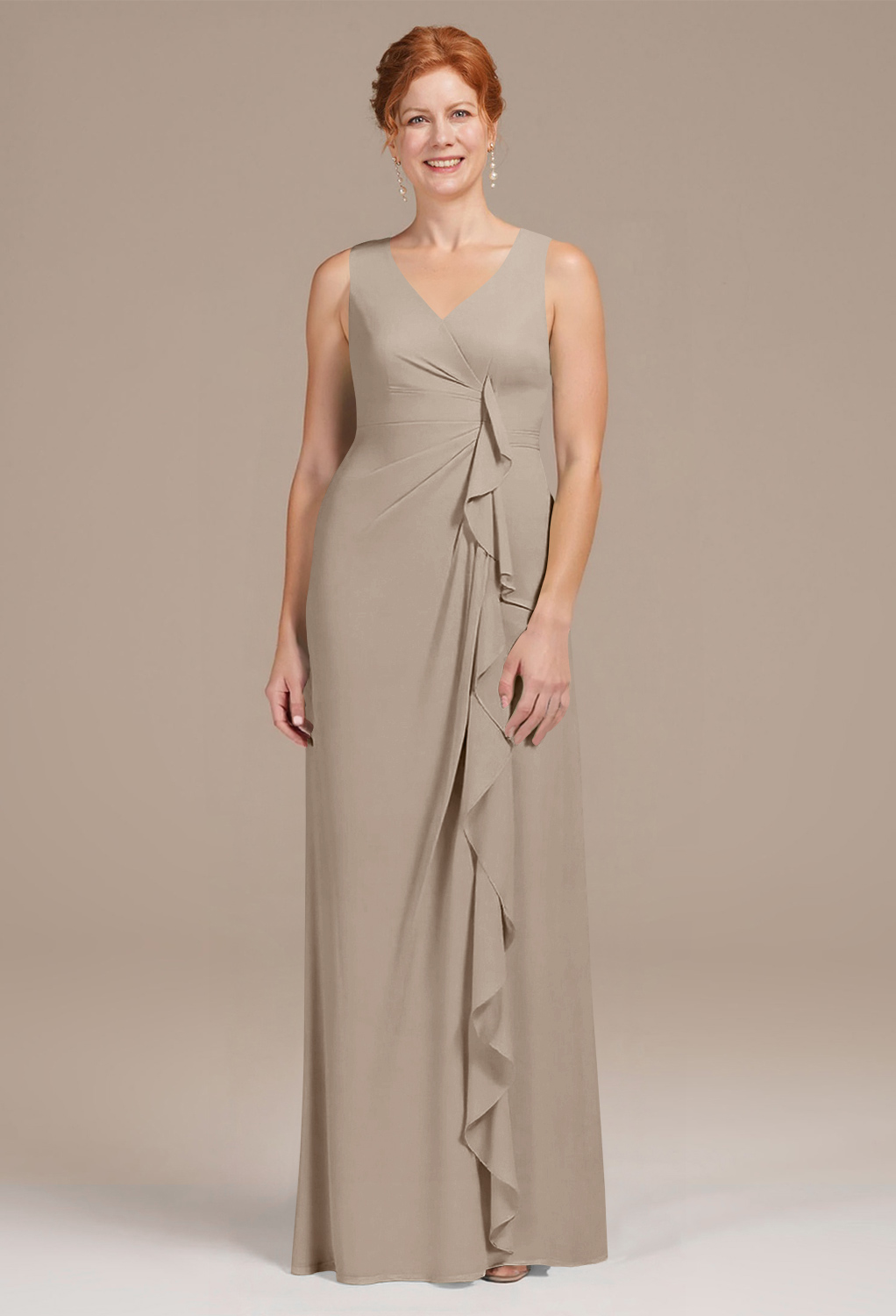AW Melisa Taupe  Mother of the Bride Dresses