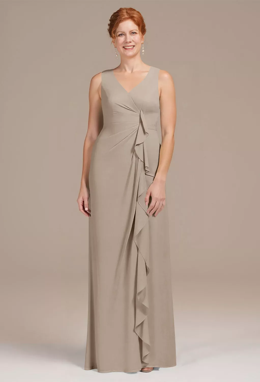 AW Melisa Taupe  Mother of the Bride Dresses