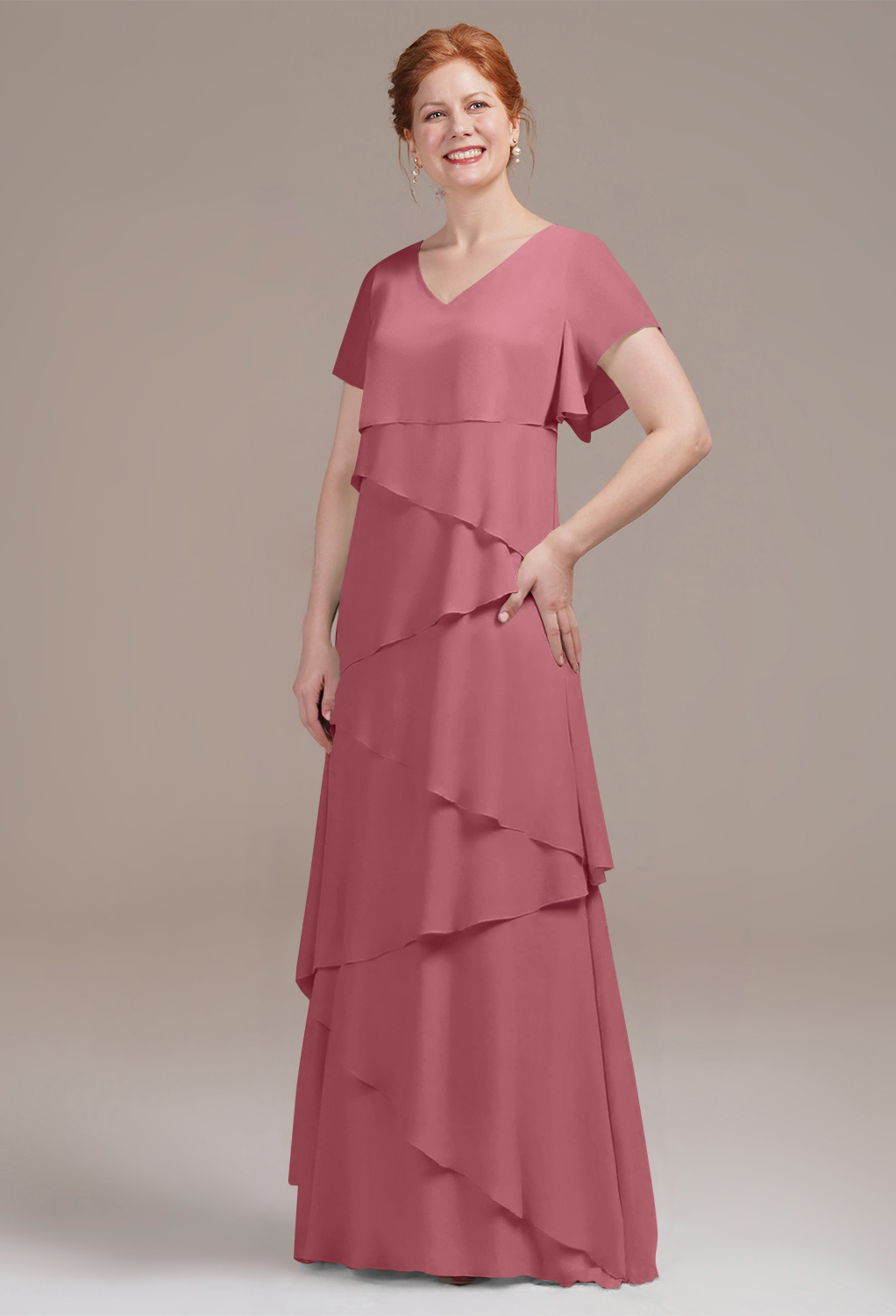 AW Emmy Desert Rose  Mother of the Bride Dresses