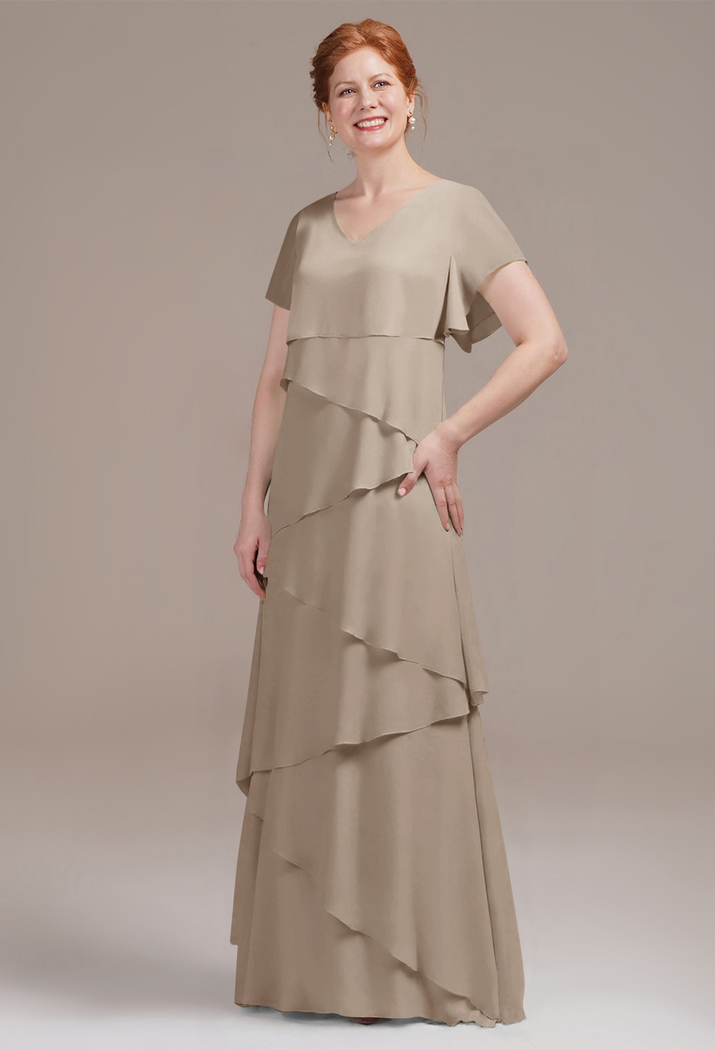 AW Emmy Taupe  Mother of the Bride Dresses