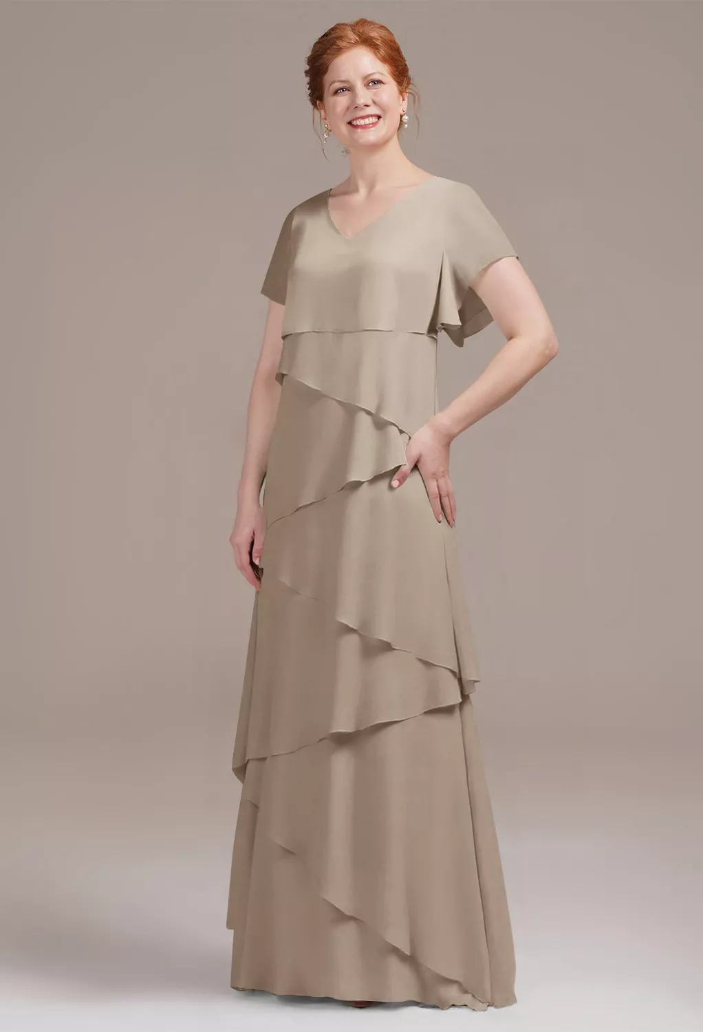 AW Emmy Taupe  Mother of the Bride Dresses