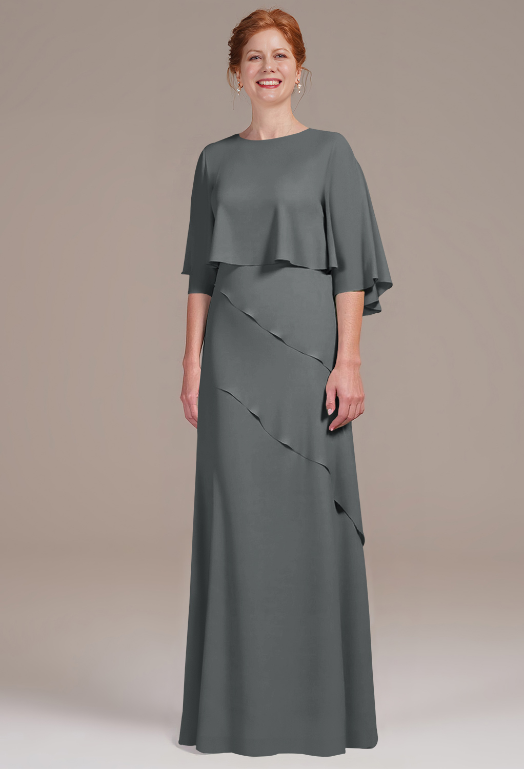 AW Keeley Steel Gray  Mother of the Bride Dresses