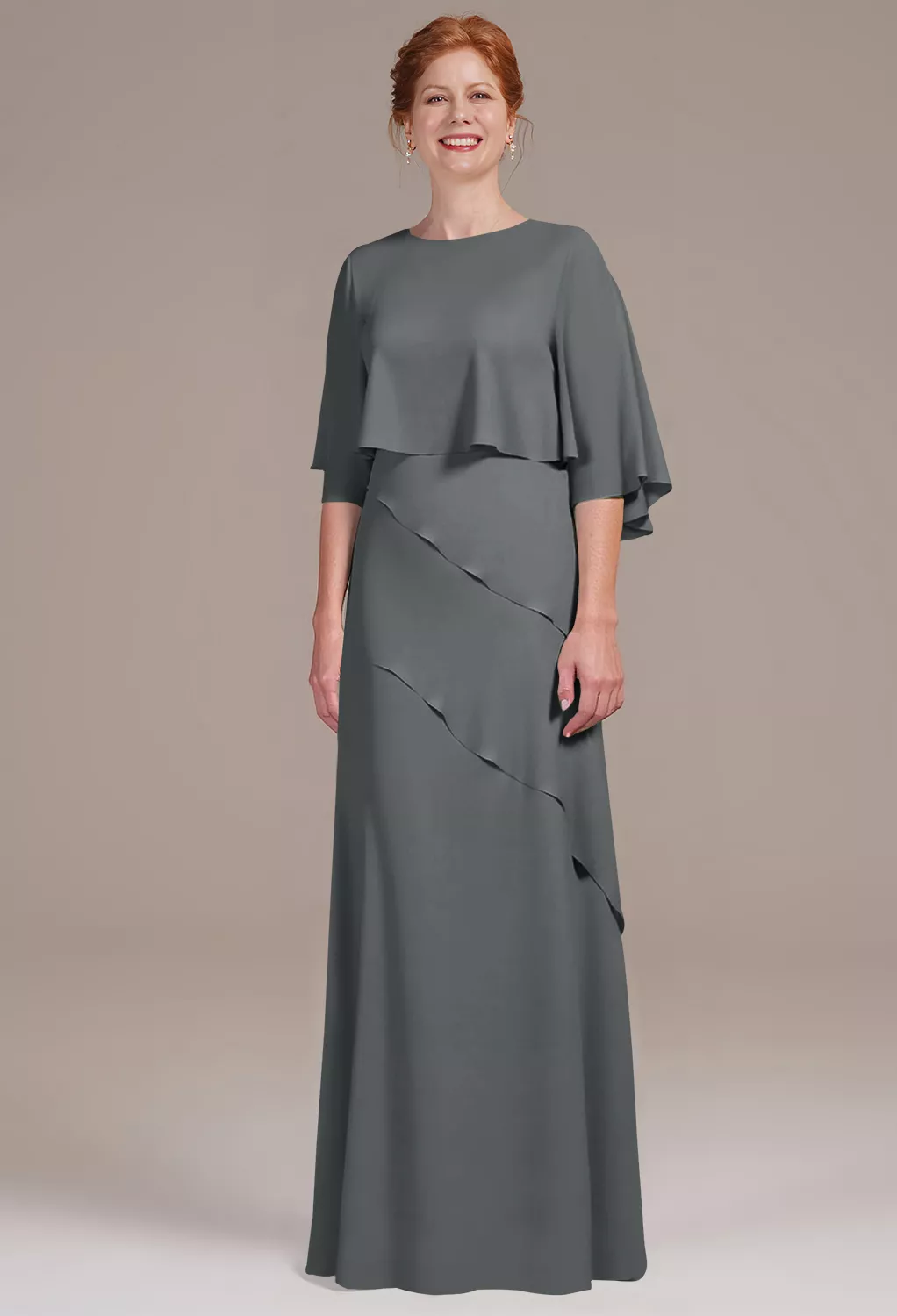 AW Keeley Steel Gray  Mother of the Bride Dresses