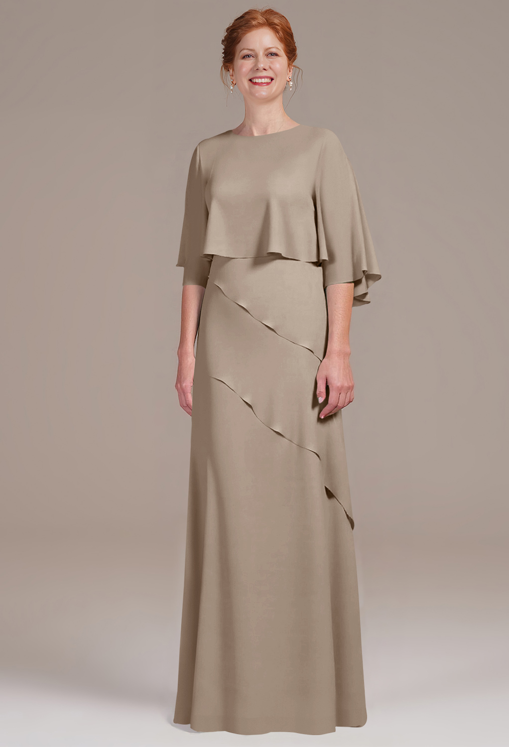 AW Keeley Taupe  Mother of the Bride Dresses