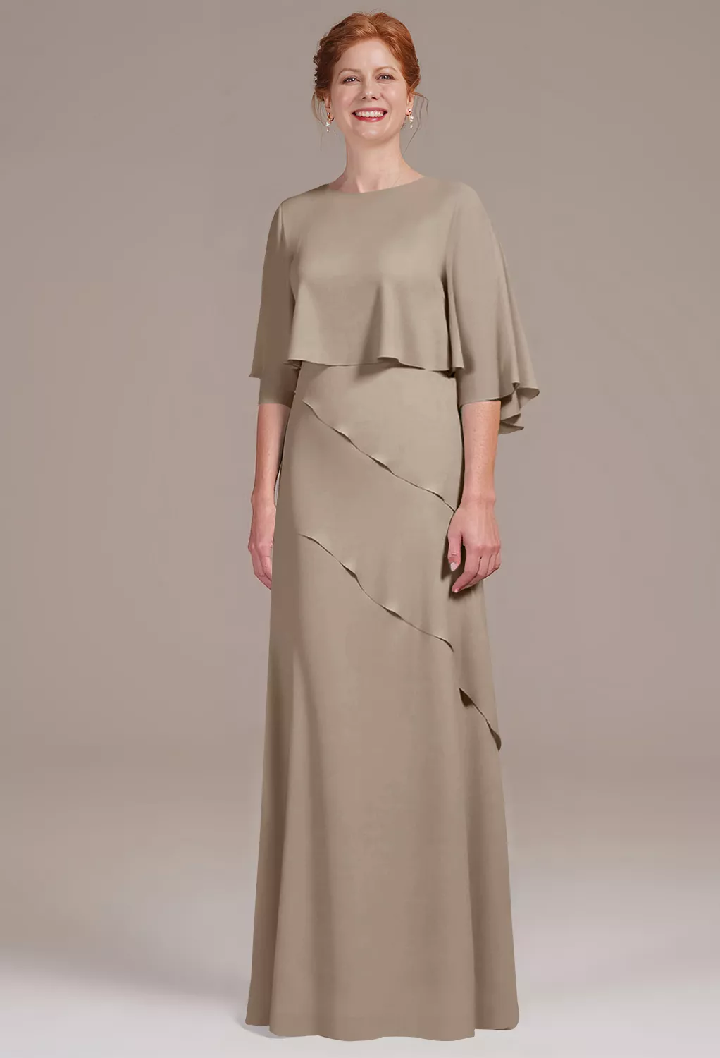 AW Keeley Taupe  Mother of the Bride Dresses