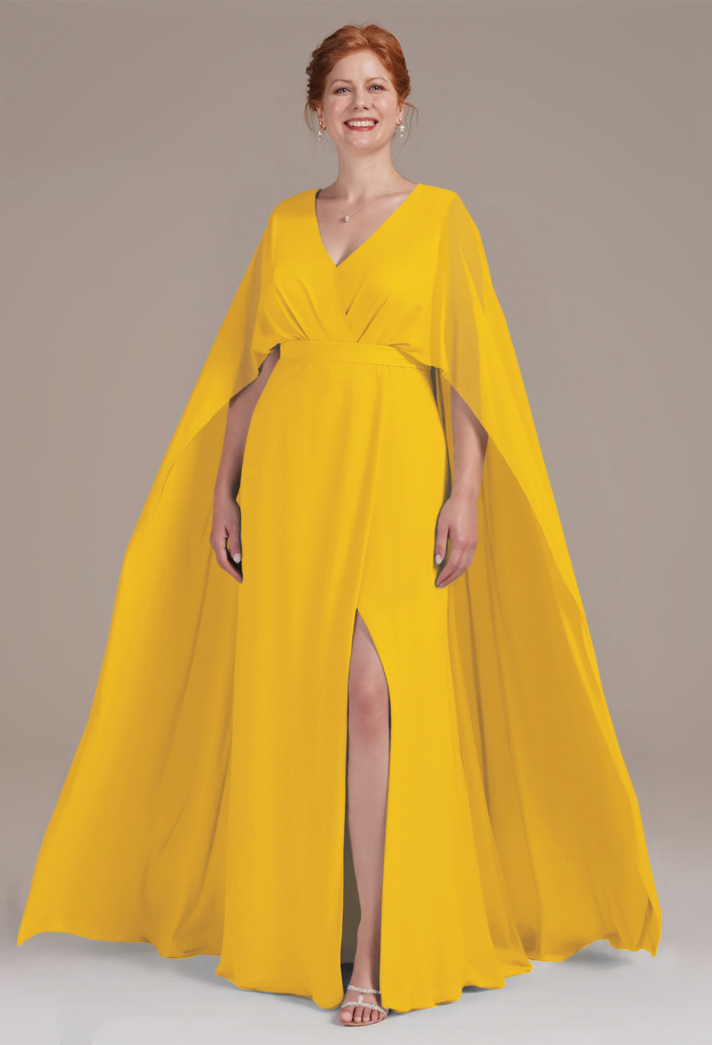 AW Marwa Mustard Yellow  Mother of the Bride Dresses