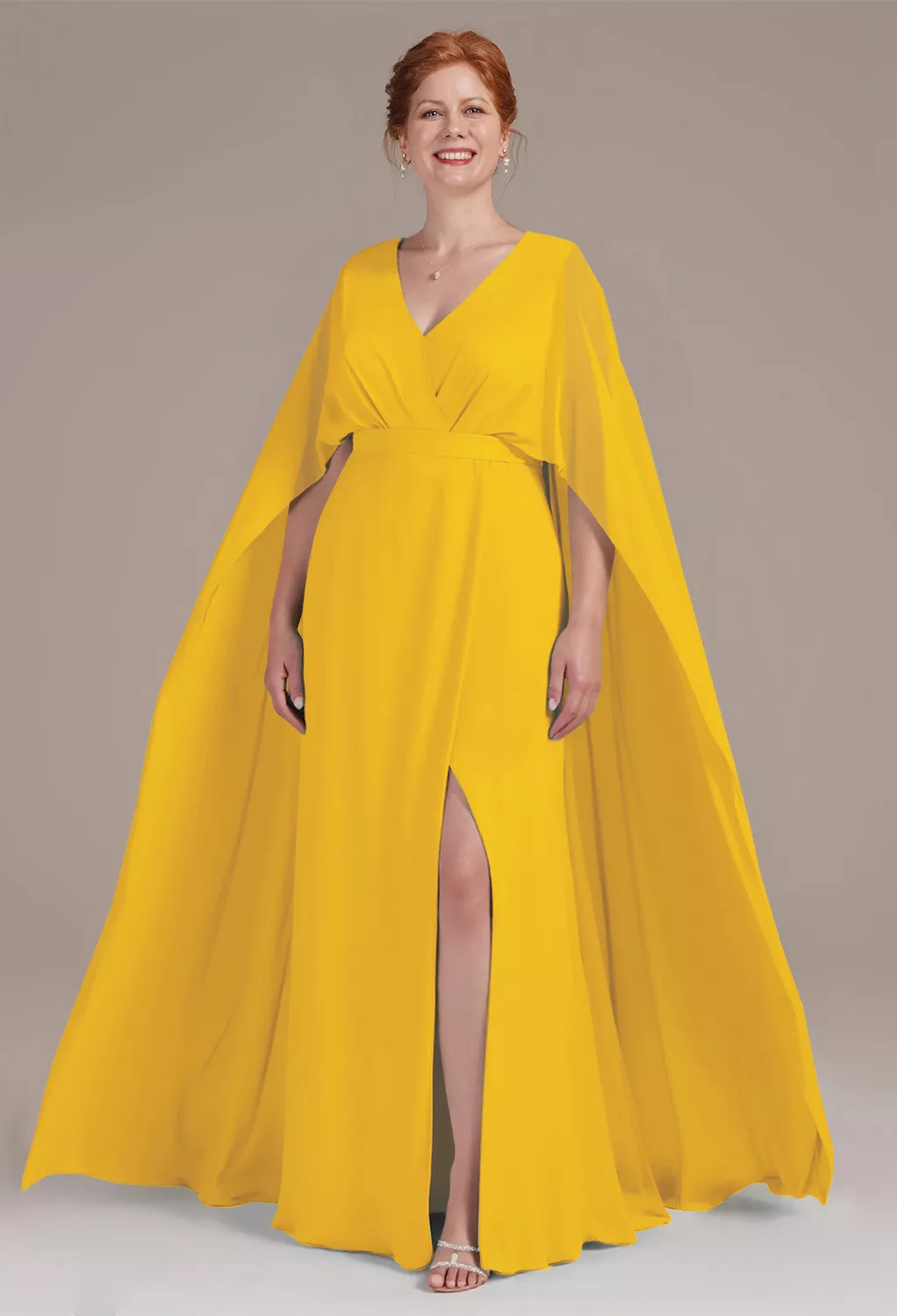 AW Marwa Mustard Yellow  Mother of the Bride Dresses