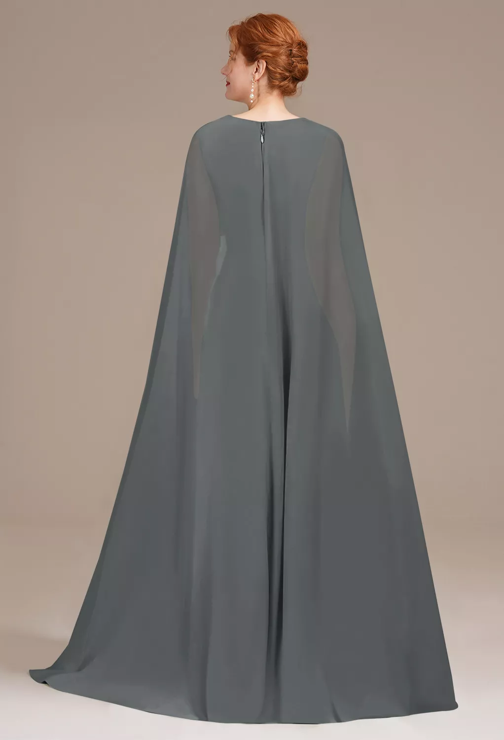 AW Marwa Steel Gray  Mother of the Bride Dresses