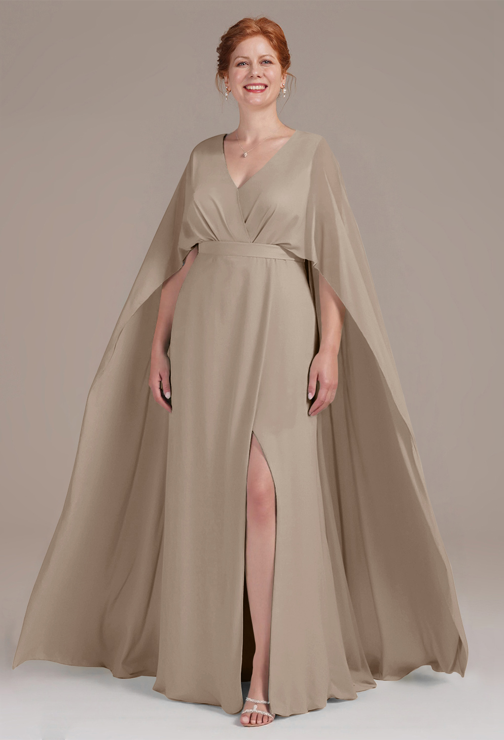 AW Marwa Taupe  Mother of the Bride Dresses