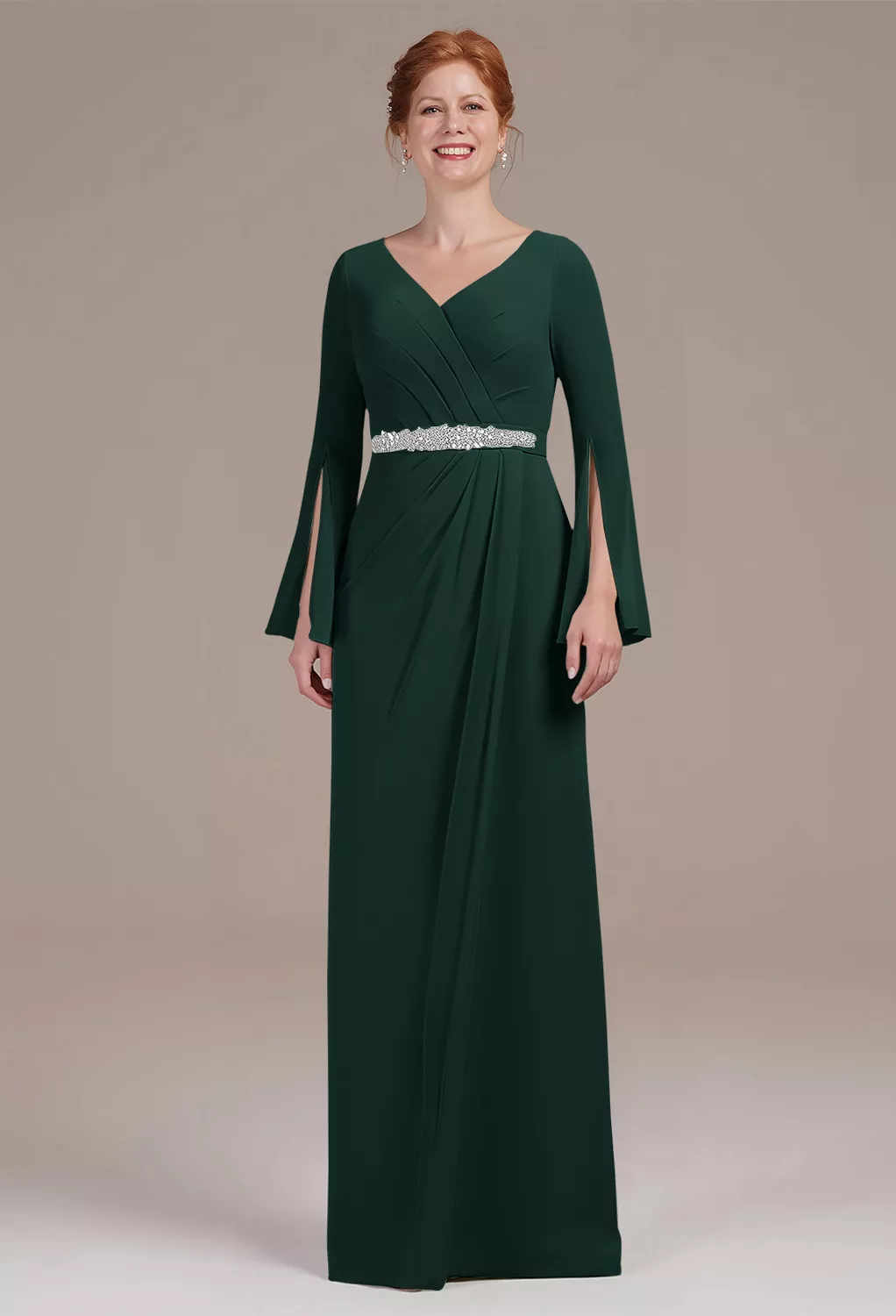 AW Mikayla Dark Emerald  Mother of the Bride Dresses
