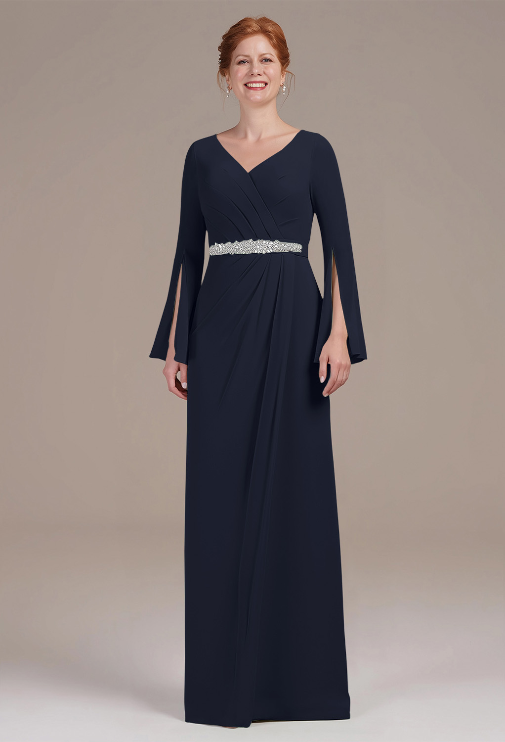 AW Mikayla Dark Navy  Mother of the Bride Dresses