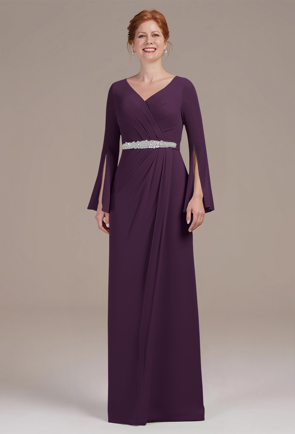 AW Mikayla Grape  Mother of the Bride Dresses