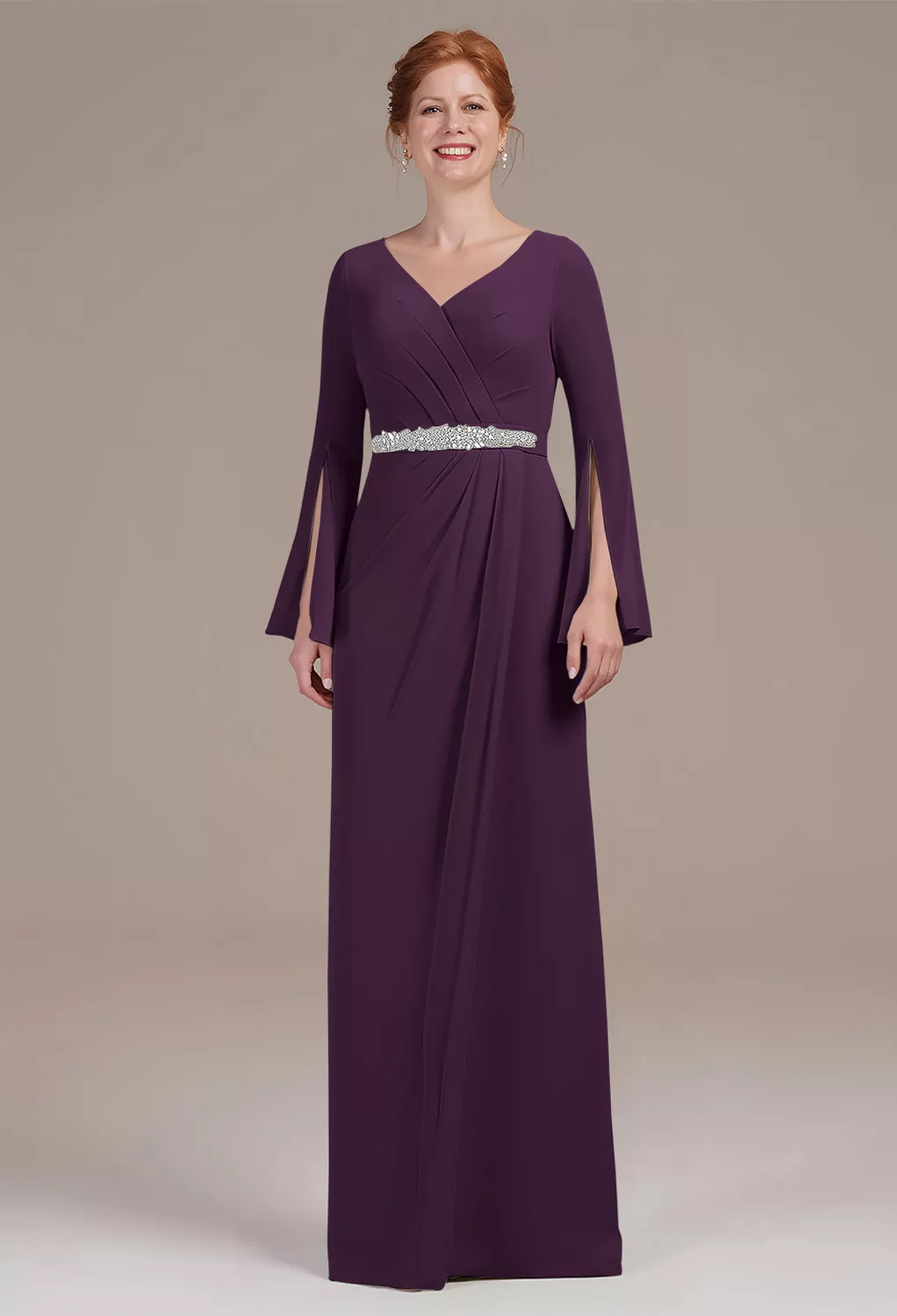 AW Mikayla Grape  Mother of the Bride Dresses