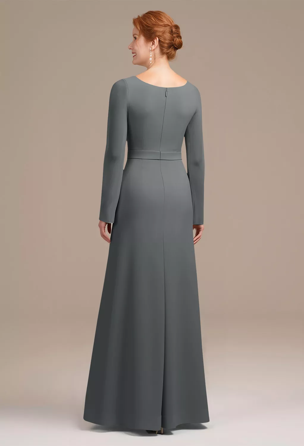 AW Mikayla Steel Gray  Mother of the Bride Dresses