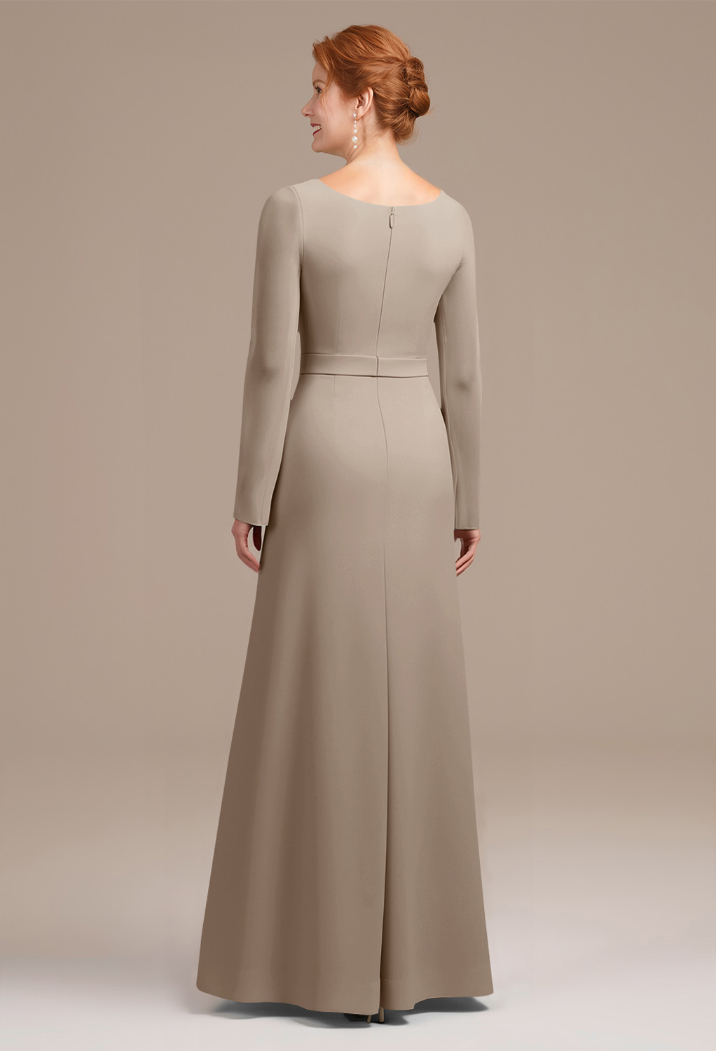 AW Mikayla Taupe  Mother of the Bride Dresses