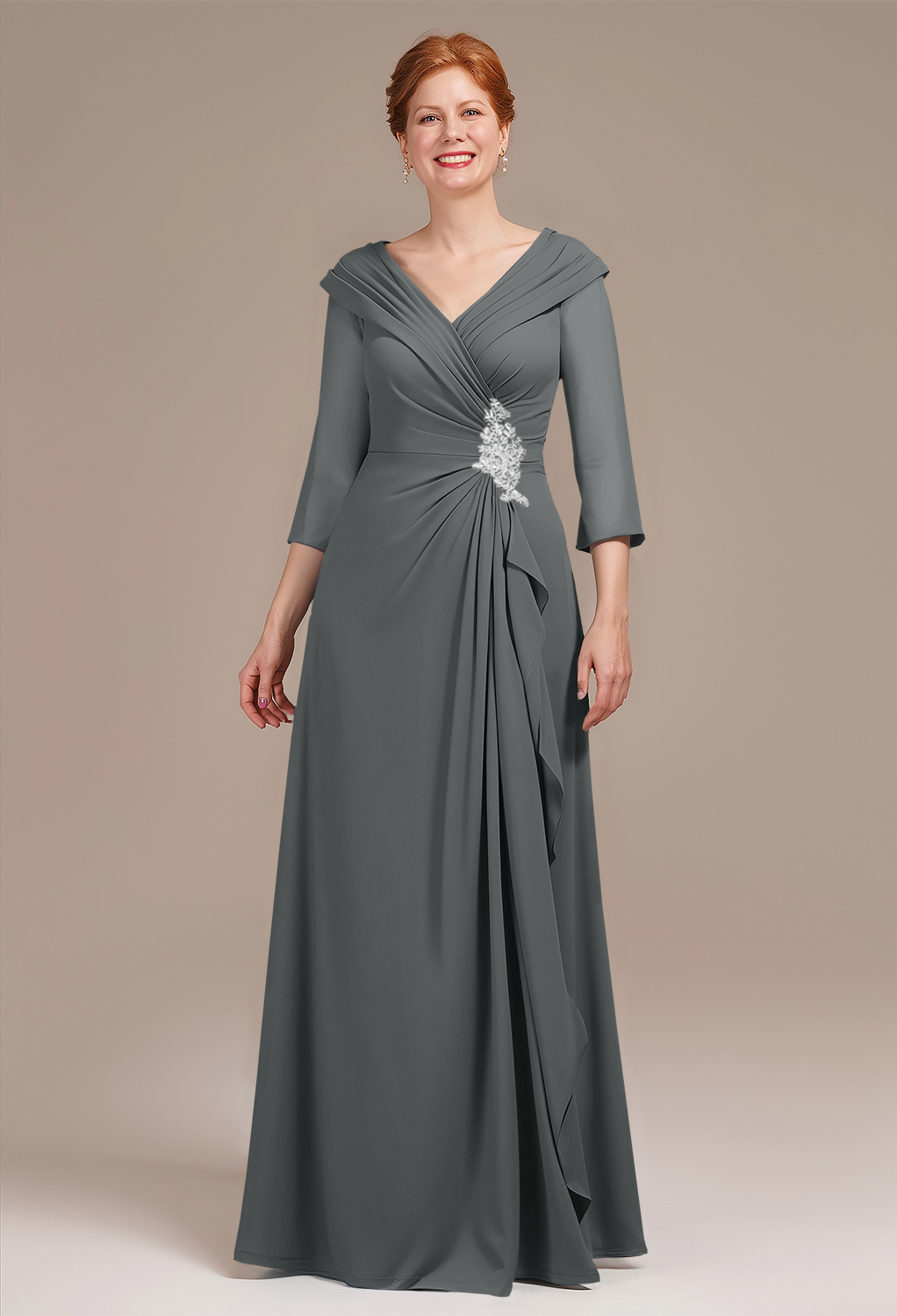 AW Ffion Steel Gray  Mother of the Bride Dresses