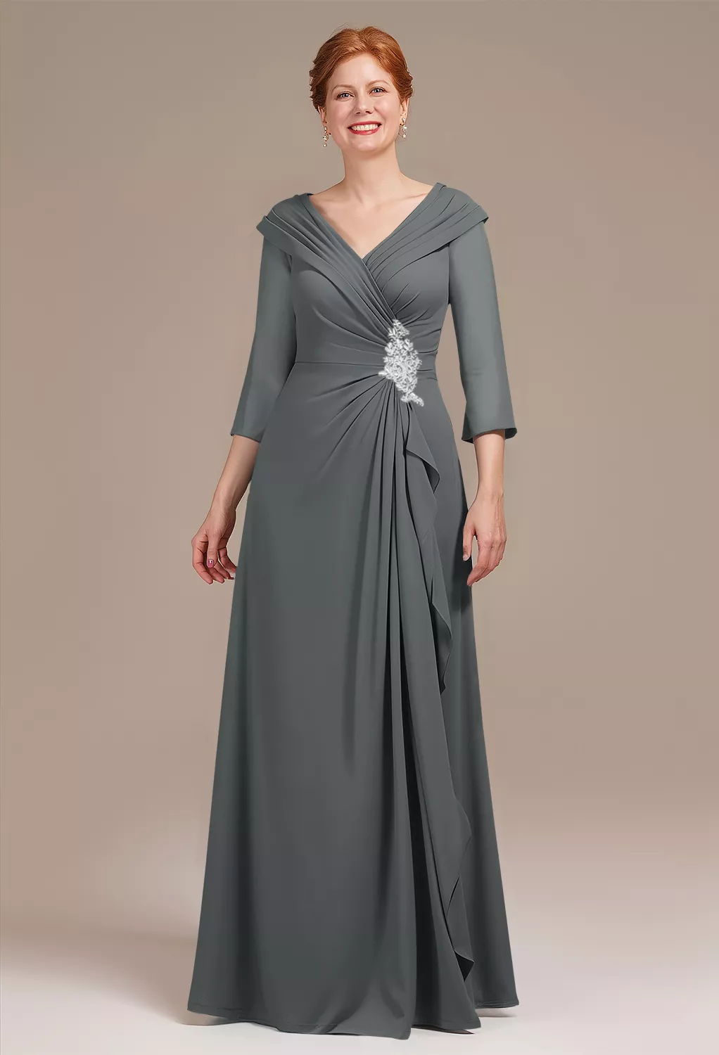 AW Ffion Steel Gray  Mother of the Bride Dresses