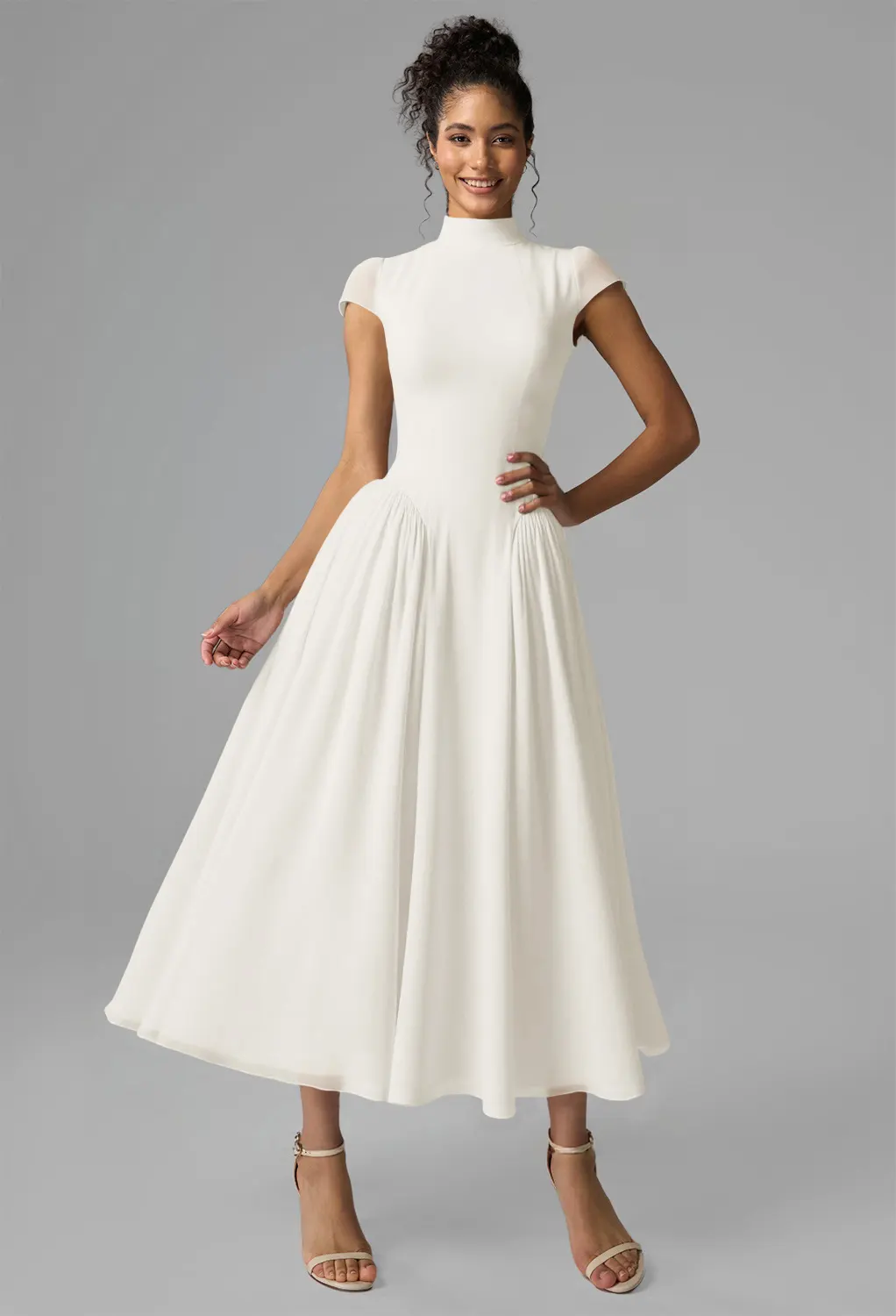 sachin and babi light blue dress White Graduation Dresses for Ceremony