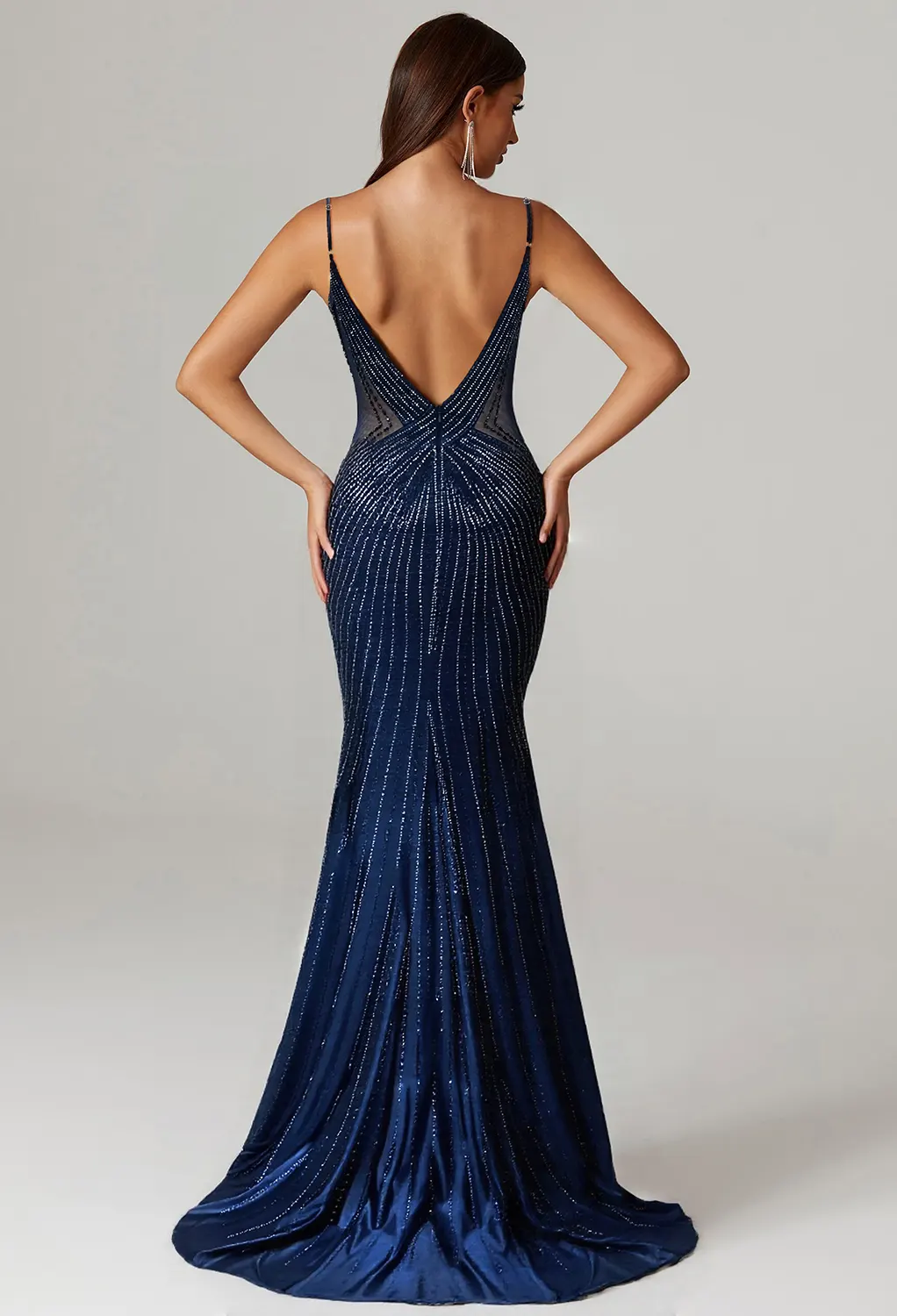 AW Laiba Navy  Prom Dresses