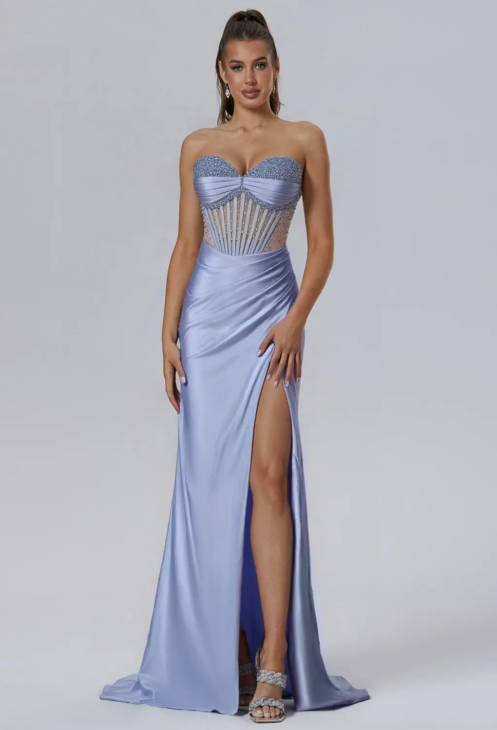 AW Jazmine Dusty Blue  Dresses