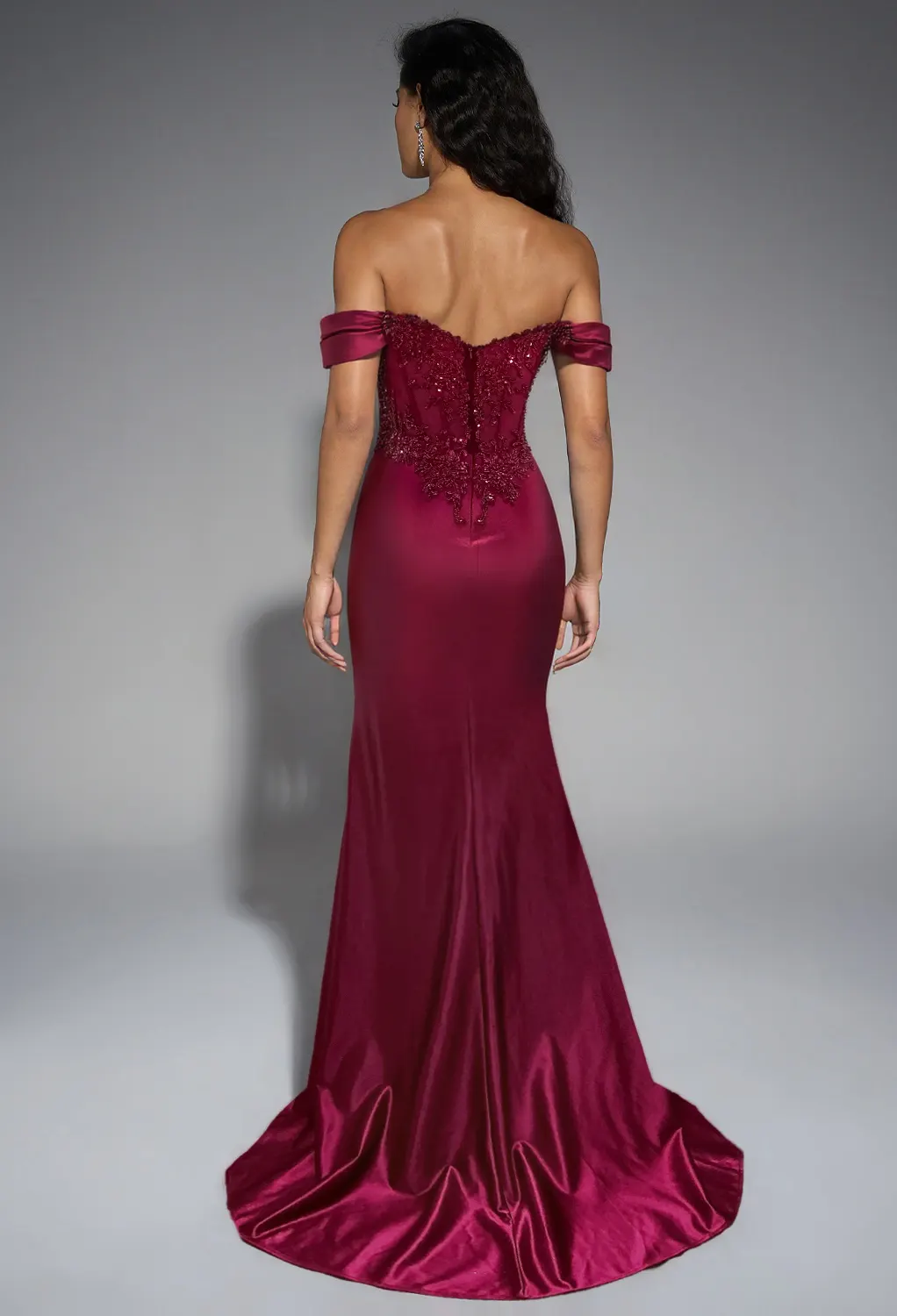 AW Isra Burgundy  Dresses