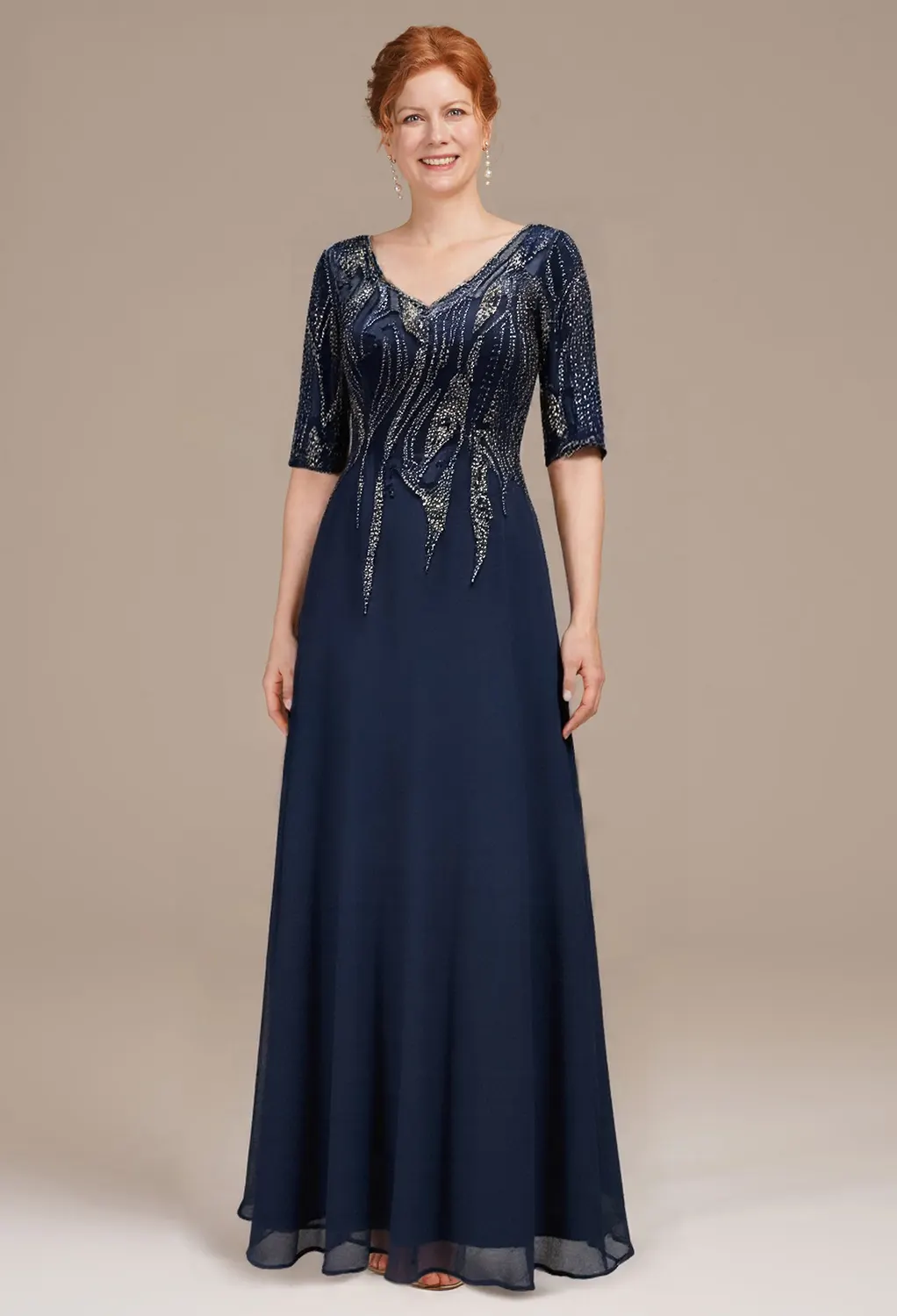AW Alisha Dark Navy  Mother of the Bride Dresses